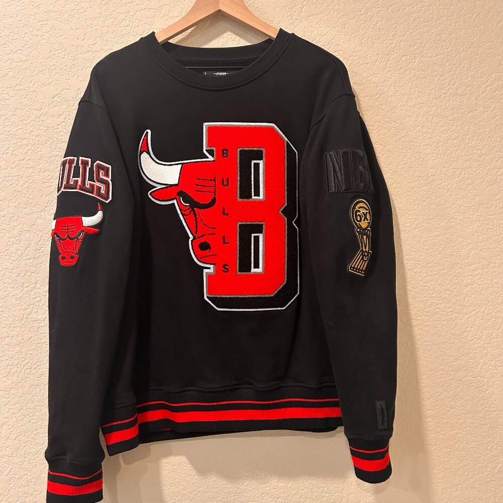 NBA Chicago Bulls Mashup Men's Rib Crewneck Sweatshirt See Pics for Size